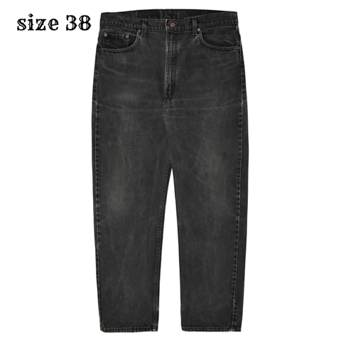 90s Levi's 505 Made in USA Black Denim Jeans Size 38