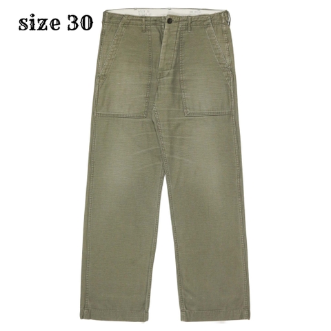 Coen Brand Olive Sateen Baker Pants Size 30