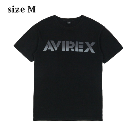 Avirex Big Logo Black T-Shirt Size M