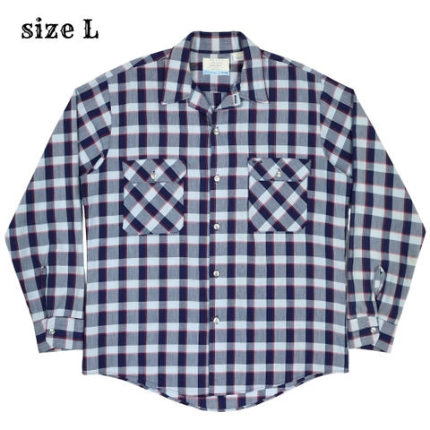 80s Vintage Sears Fieldmaster Plaid Shirt Size L