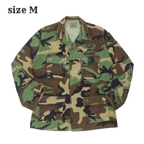 90s U.S. Army BDU Woodland Camo Jacket Size M