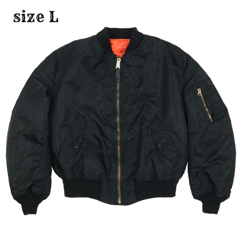 Vtg Alpha Industries USA Made Bomber Jacket Size L