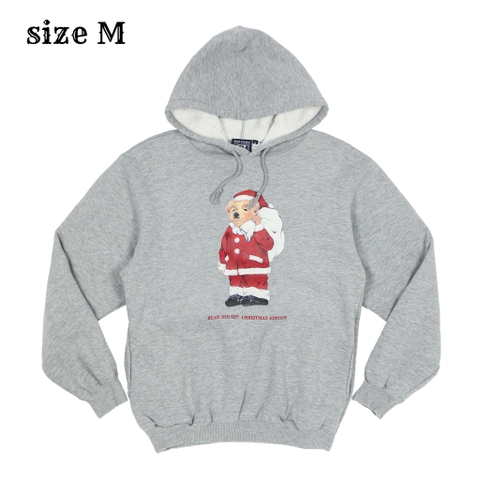 Bear House Christmas Graphic Hoodie Size M