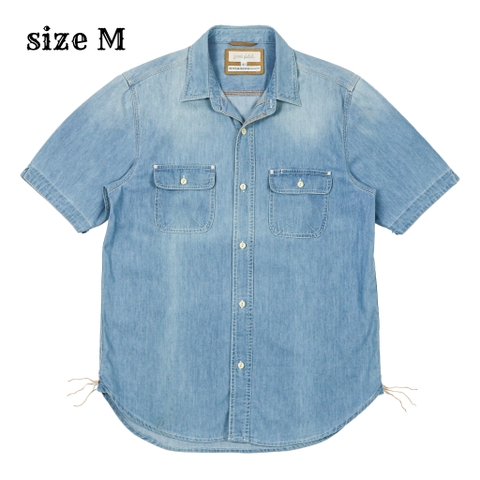 Grand Global Denim Work Shirt Size M