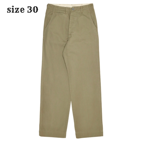 Equipements Militaires Khaki Trousers Size 30