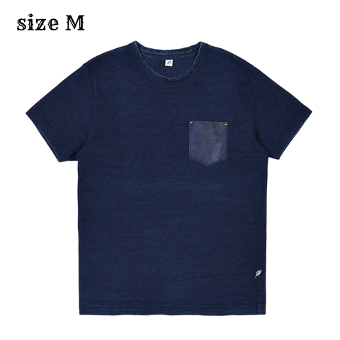 Pure Blue Japan Indigo Pocket T-Shirt Size M