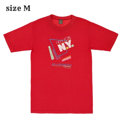 Vintage 80s Jerzees Rusell NY T-Shirt Size M