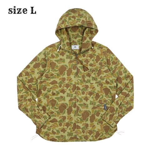 Penfield Herringbone Camo Hooded Jacket Size L