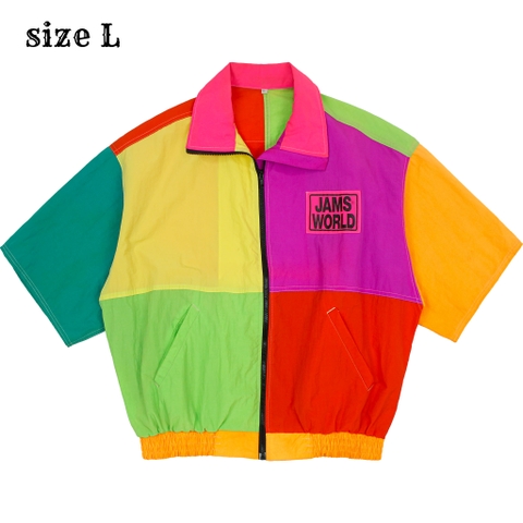 Jams World Hawaii Color Block Nylon Jacket Size L