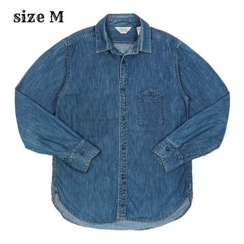 Five Brother Light Denim Work Shirt Size M