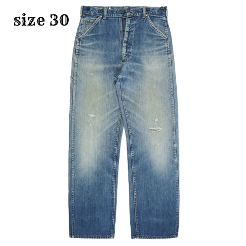 Vintage 70s Lee Boss of the Road 77 Denim Logger Pants Size 30