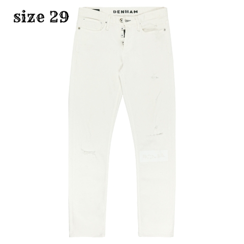 Denham Razor Slim White Denim Jeans Size 29