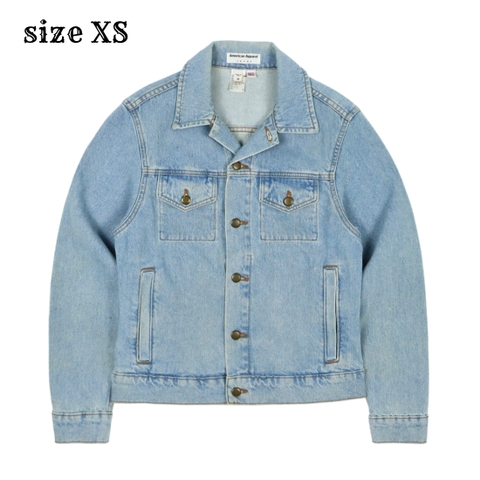 American Apparel Made in USA Denim Jacket Size XS