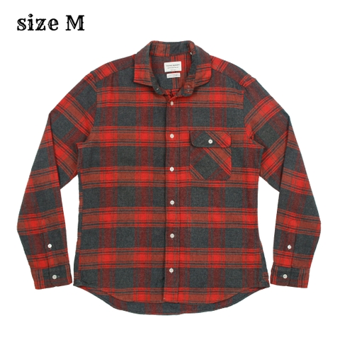 Manual Alphabet Made in Japan Flannel Shirt Size M
