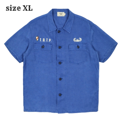 Avirex Company Linen Shirt S/S Size XL