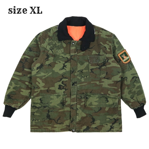 Vintage 70s Sears Ted Williams Reversible Hunting Jacket Size XL