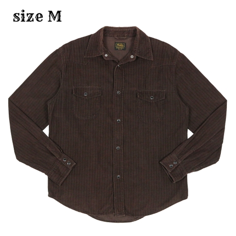 Baffy Brown Corduroy Western Shirt Size M