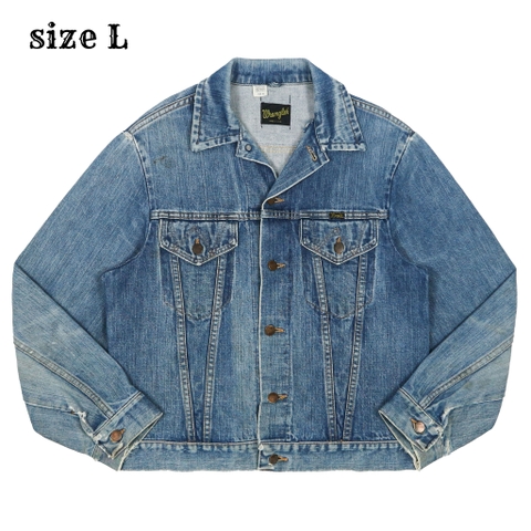 Vintage 70s Wrangler USA Denim Jacket Size L