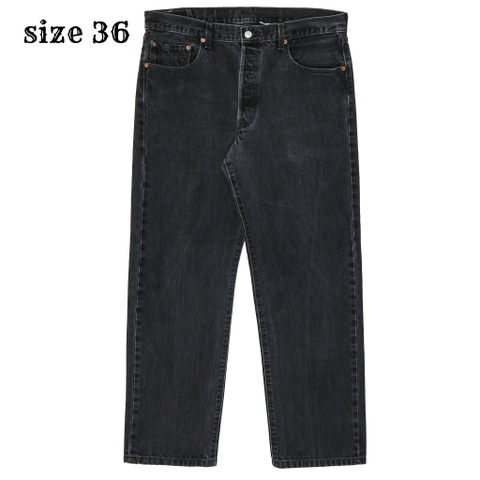 2000s Levi's 501 Black Denim Jeans Size 36
