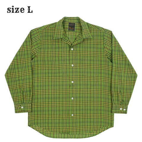 60s Vintage Sears Perma Prest Plaid Shirt Size L