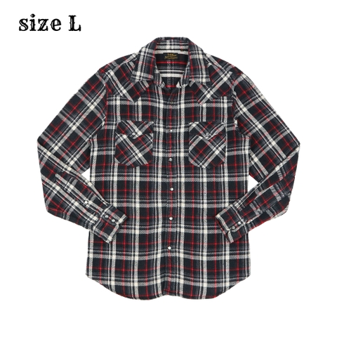 Lee Japan Sportwear Label Flannel Western Shirt Size L