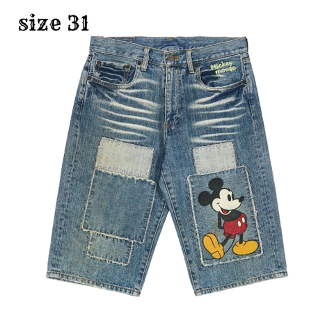 Disney Merchandise Mickey Mouse Denim Shorts Size 31