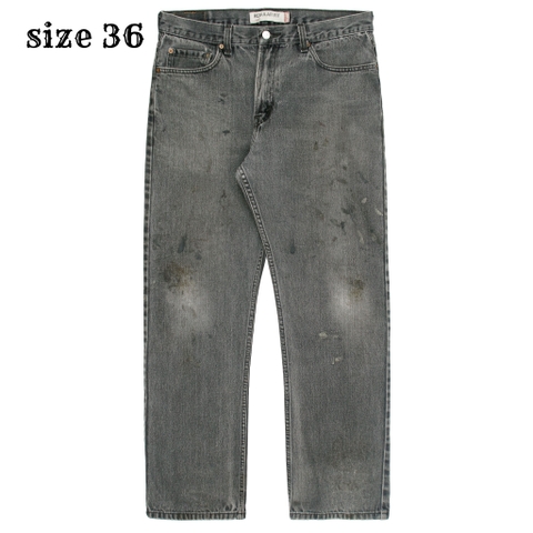 2000s Levi's 505 Faded Black Denim Jeans Size 36