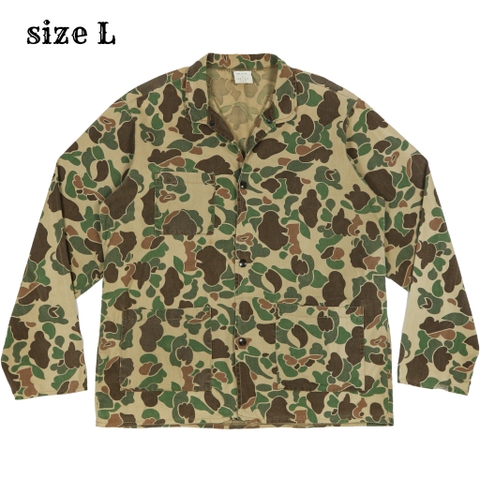 Vtg Ideal USA Frogskin Camo Hunting Jacket Size L