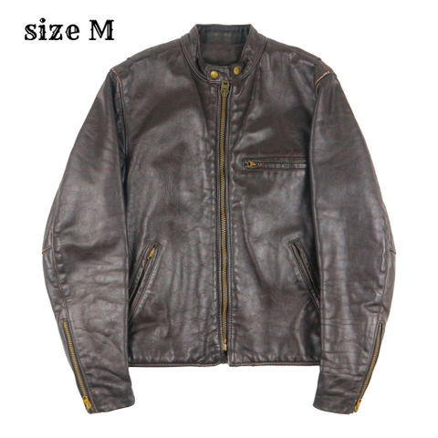 Vanson Model B Motorcycle Leather Jacket Size M