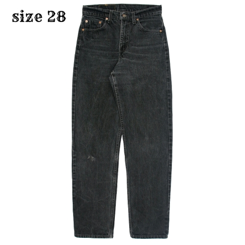90s Levi's 550 USA Black Denim Jeans Size 28