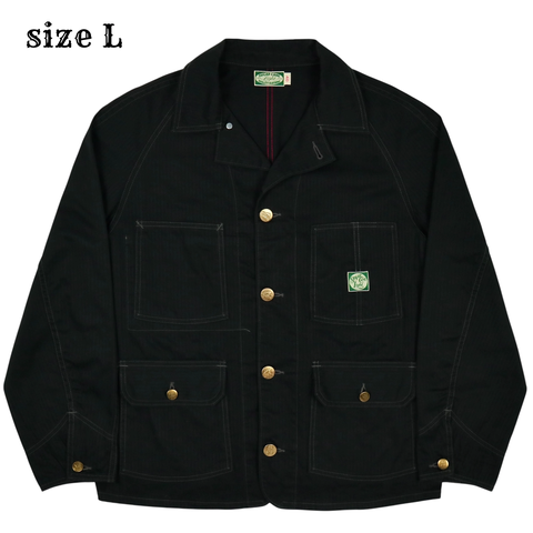Sugar Cane HBT Black Railroad Jacket Size L