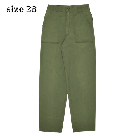 80s U.S. Army OG-507 Utility Pants Size 28
