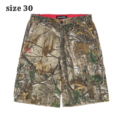 Realtree Brand Outdoor Cargo Shorts Size 30