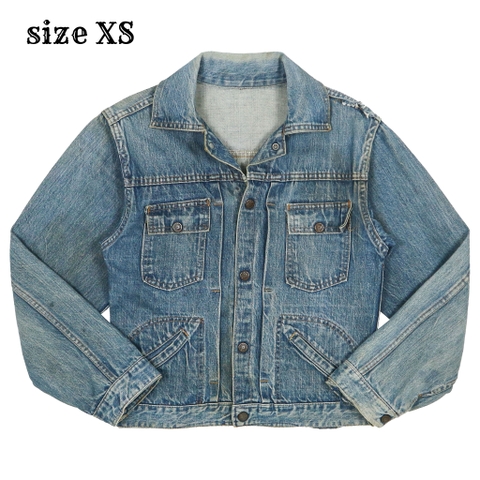 Vintage 70s JCPenney Selvedge Denim Jacket Size XS