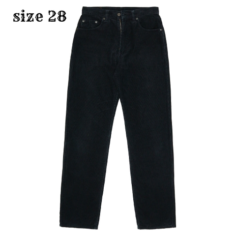 90s Levi's 515 Japan Black Corduroy Jeans Size 28