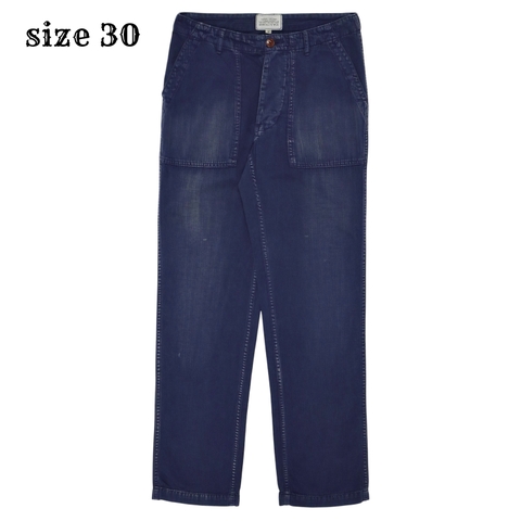 Avirex Navy Herringbone Utility Pants USN Print Size 30