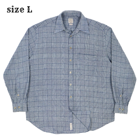 Equivoco Brand Italy Plaid Shirt Size L