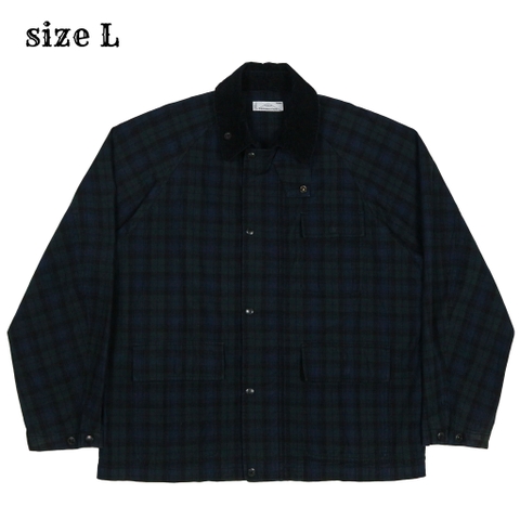 Rage Blue Green Check Field Jacket Size L