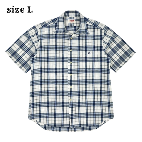 Baracuta England Plaid Shirt S/S Size L