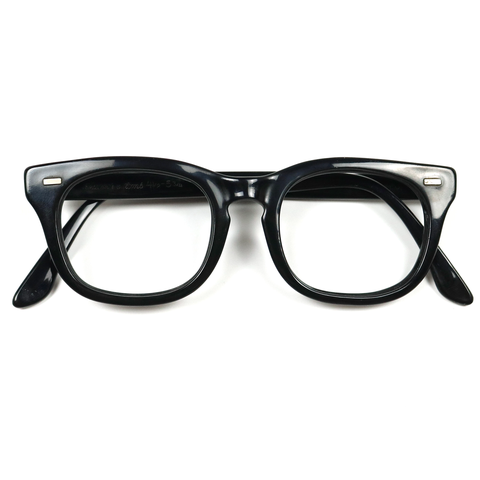 70s U.S. Military Issue Glasses ‘USS’ Frame - Black [46-20]