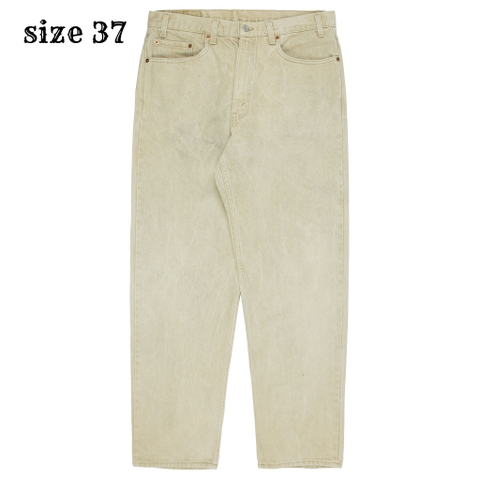 90s Levi's 550 USA Sand Denim Jeans Size 37