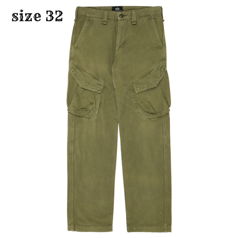 Alpha Industries Olive Utility Pants Size 32