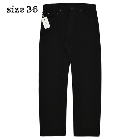 Pure Blue Japan Tea-core Dyed Black Selvedge Jeans TCD-003-BK Size W36