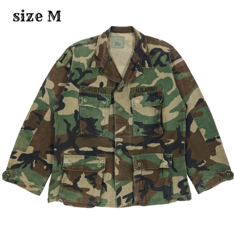 90s U.S. Army BDU Woodland Camo Jacket Size M