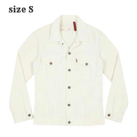 00s Levi's Redloop White Trucker Jacket Size S