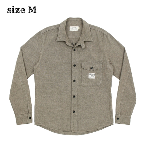 Avirex JPN Salt-pepper Cloth Work Shirt Size M