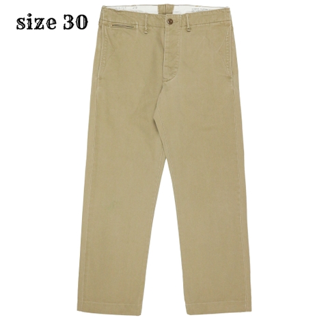 Double RL RRL Type Military Khaki Trousers Size 30