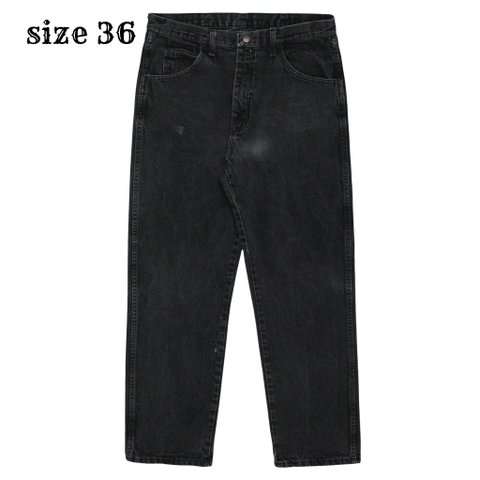 00s Rustler Black Denim Worker Jeans Size 36