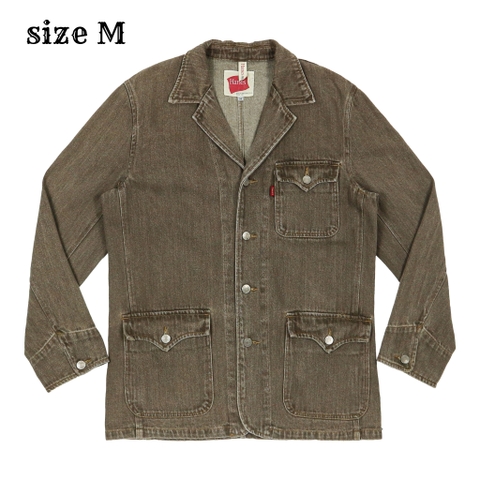 Hanes Light Brown Denim Coat Size M