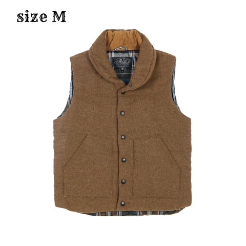 A Slash Brand Brown Quilted Vest Size M